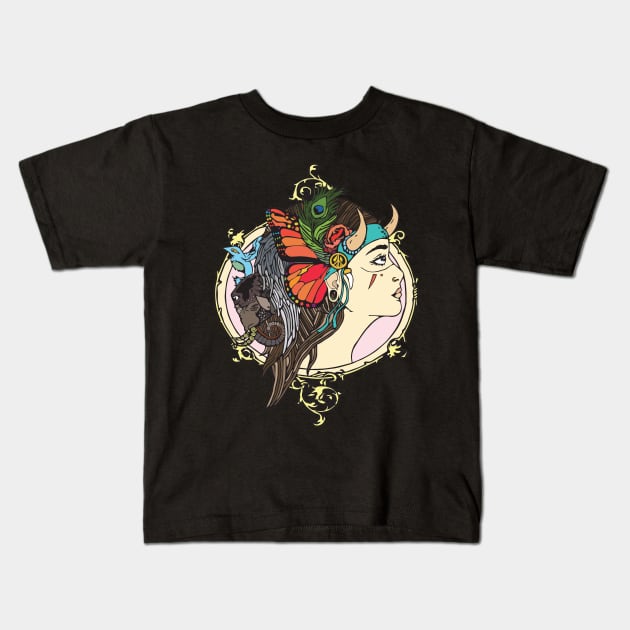 rebirth Kids T-Shirt by Jordan Oliver Art